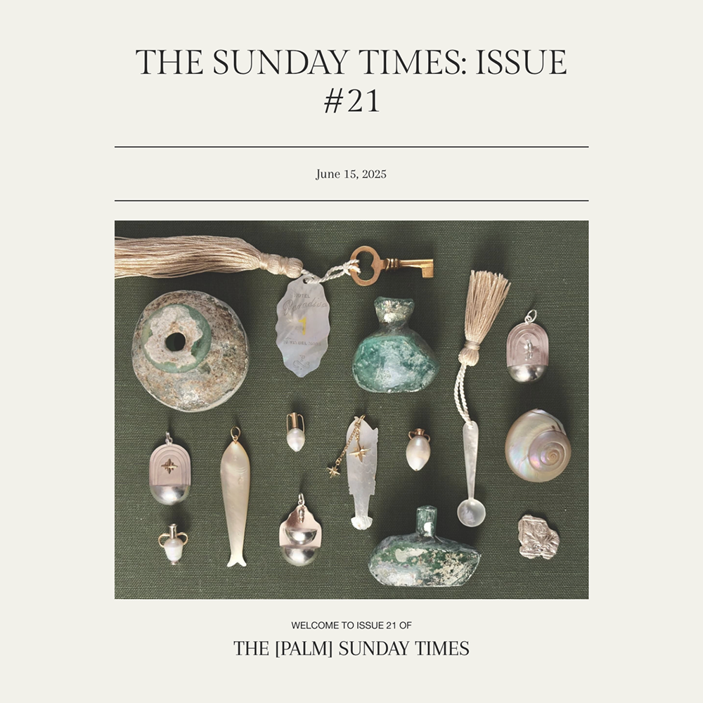 Blog post from The Sunday Times with an image of multicolor gemstones.